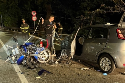 Schianto auto-moto a Manoppello, è morto il centauro: aveva solo 35 anni
